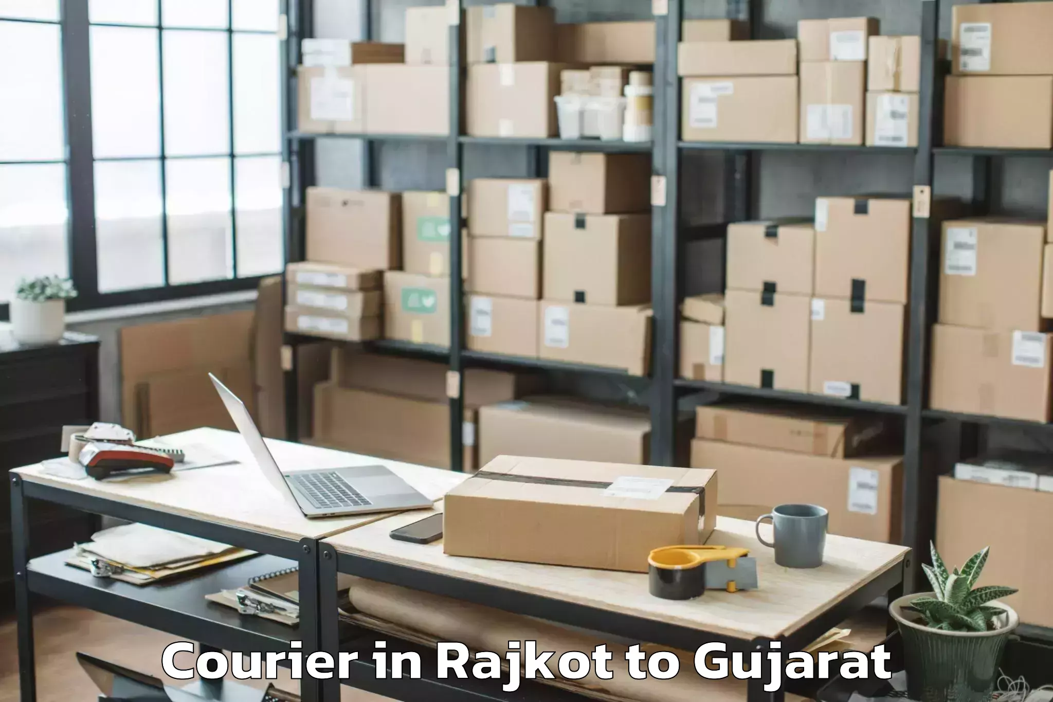 Reliable Rajkot to Jamkandorana Courier